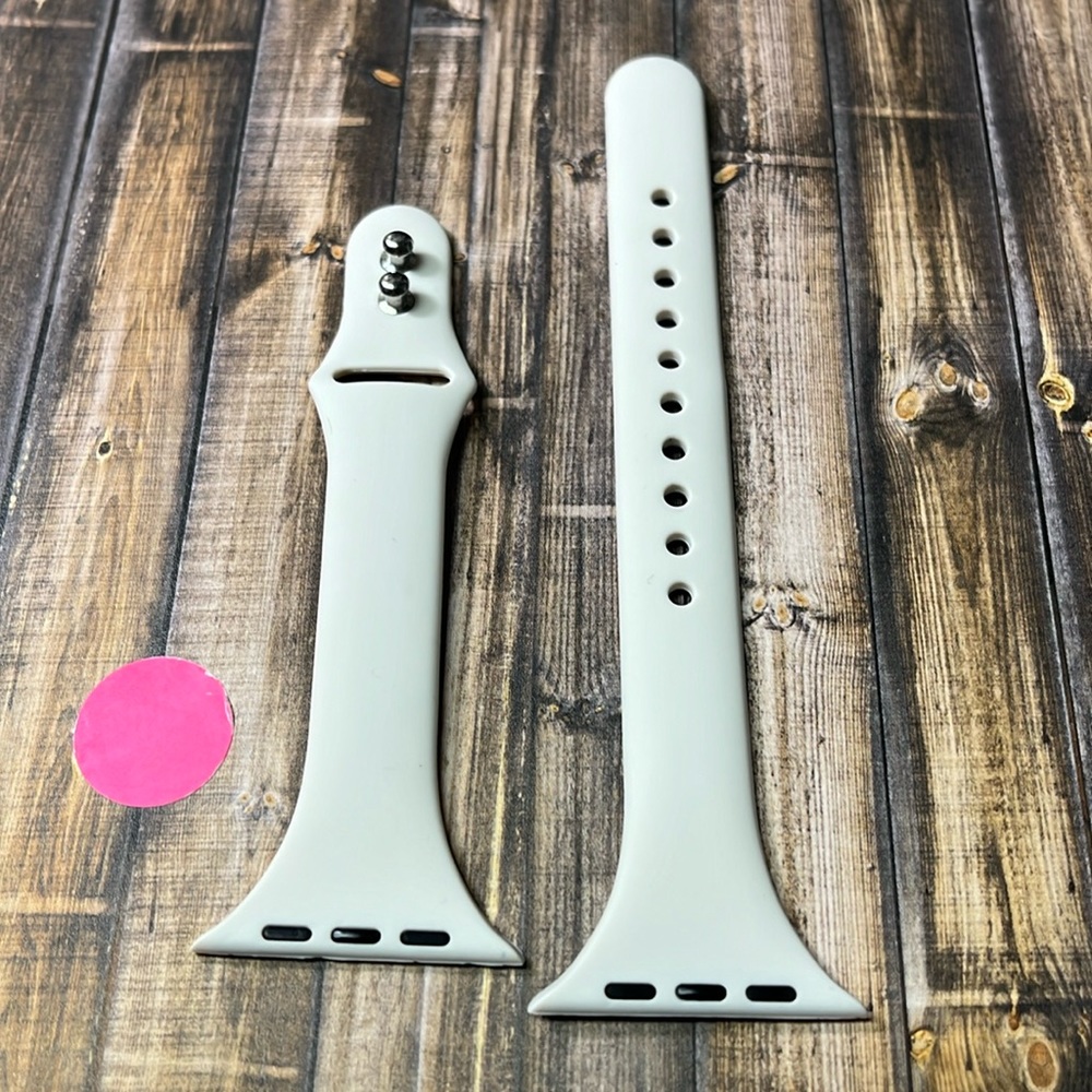5for$10 Skinny 42mm/42mm M/L Adjustable Apple Watch Bands Light Beige NWT